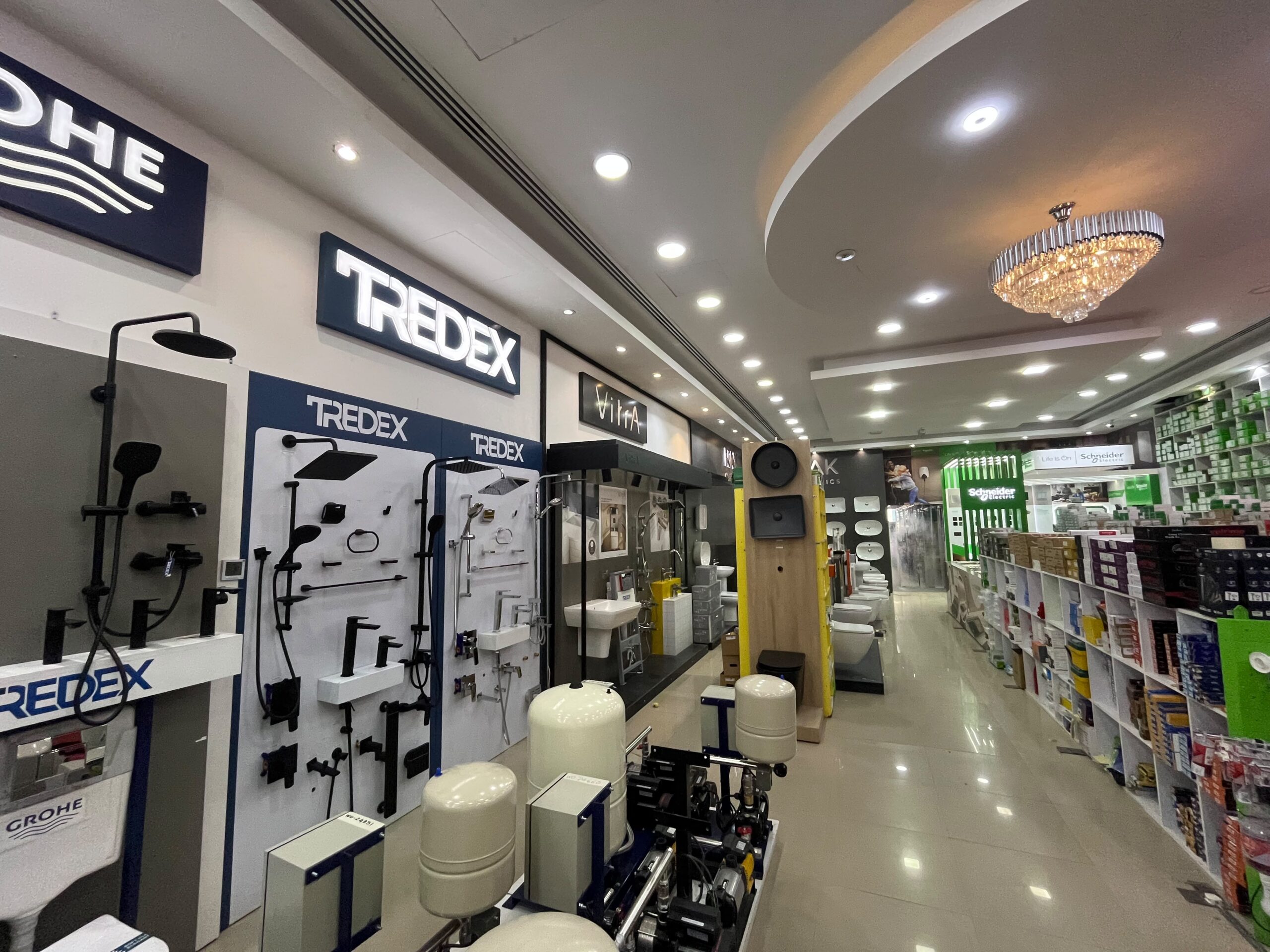 sanitaryware supplier of grohe, RAK ceramics, Kludi, etc